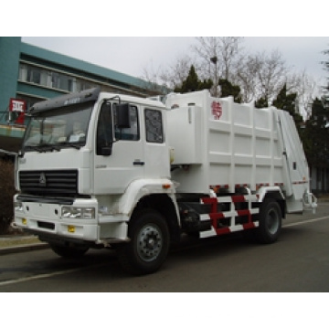 Camión de basura comprimido de carga trasera de 12m3 HOWO Sinotruk (QDZ5163ZYSZH)